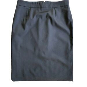 STELLA MCCARTNEY  Elegant Black Wool Pencil Skirt .